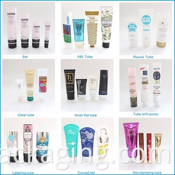 200ml cosmetic plastic tube for shave cream packaging